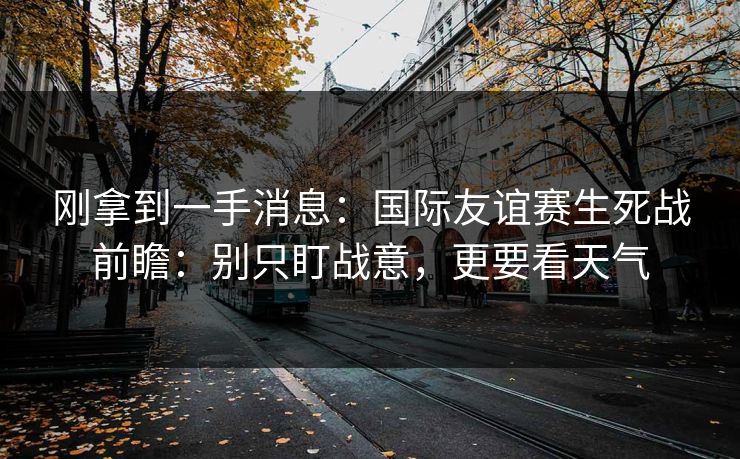 刚拿到一手消息：国际友谊赛生死战前瞻：别只盯战意，更要看天气